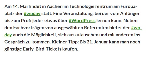 WP Hashtags mit dem Hashcore Plugin wp hashtags mit hashcore plugin