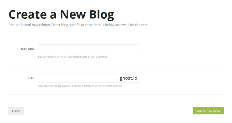 ghost cms neuer blog