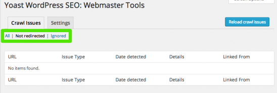 yoast premium update webmaster tools