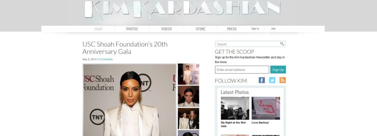 Kim Kardashian Blog