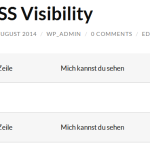 How-To: Elemente mittels CSS unsichtbar machen