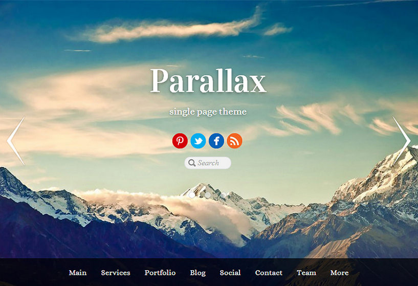 parallax theme parallax