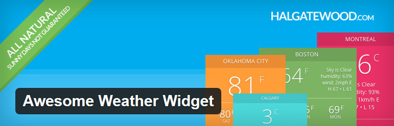 WordPress Plugin Awesome Weather Widget