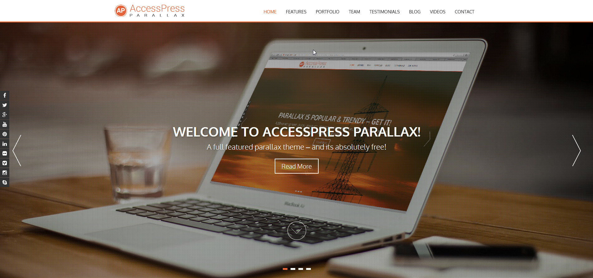 WordPress Theme AccessPress Parallax