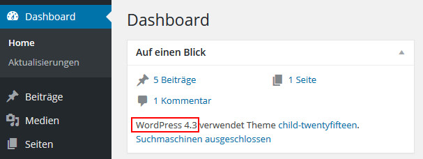 WordPress Version herausfinden