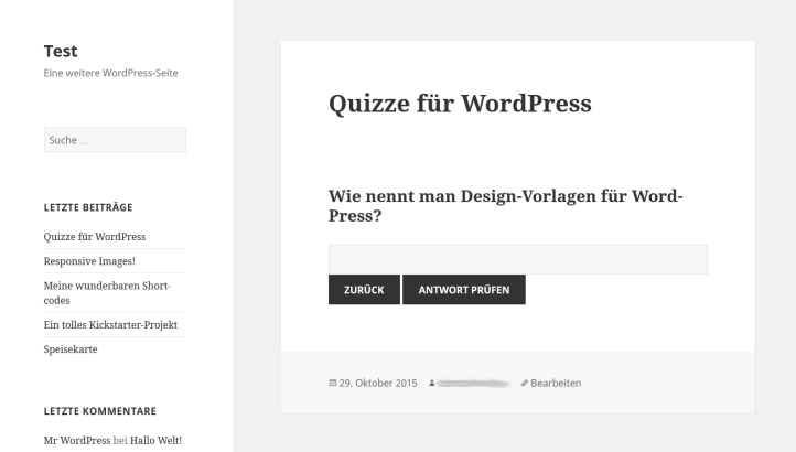 WordPress-Plugin-Easy-Quiz-WP-Exam-Testing-Frage