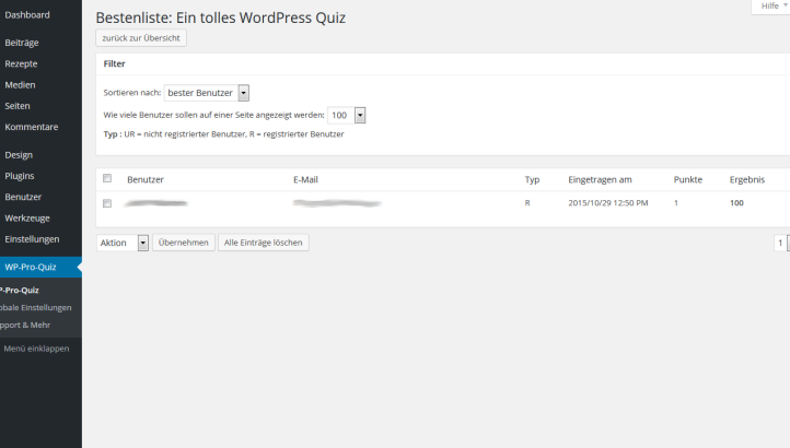 WordPress-Plugin-Wp-Pro-Quiz-Bestenliste