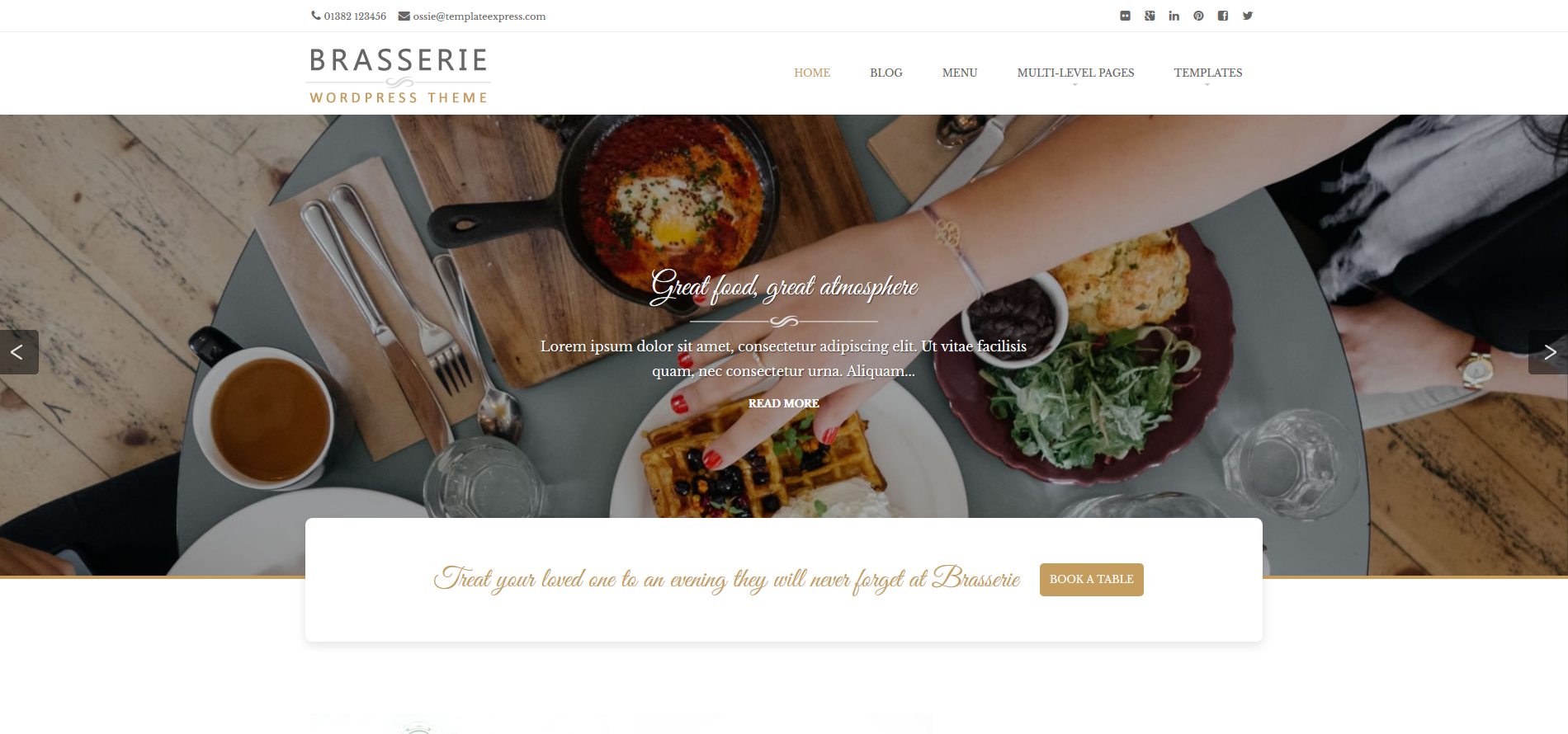 WordPress Theme Brasserie