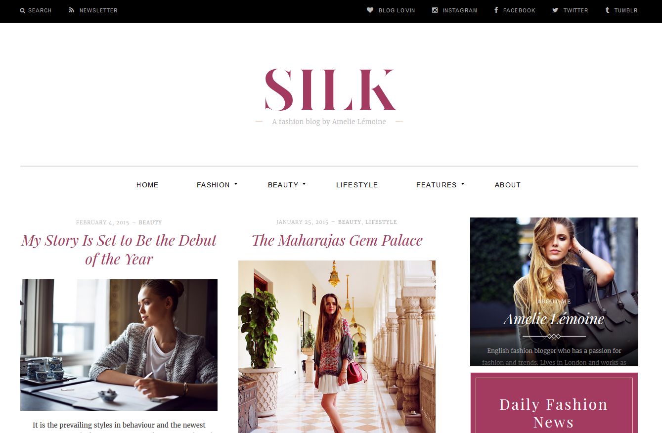 WordPress Theme Silk Lite
