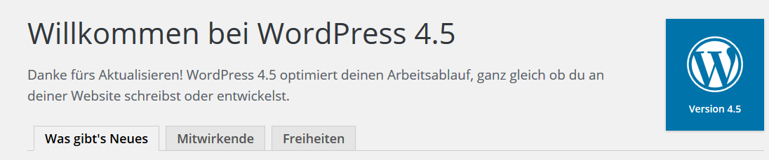 WordPress 4.5