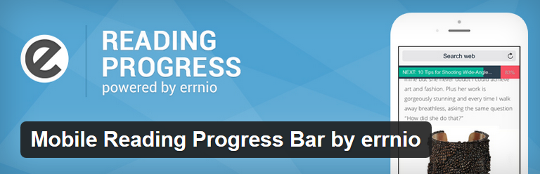 WordPress Plugin Mobile Reading Progress Bar