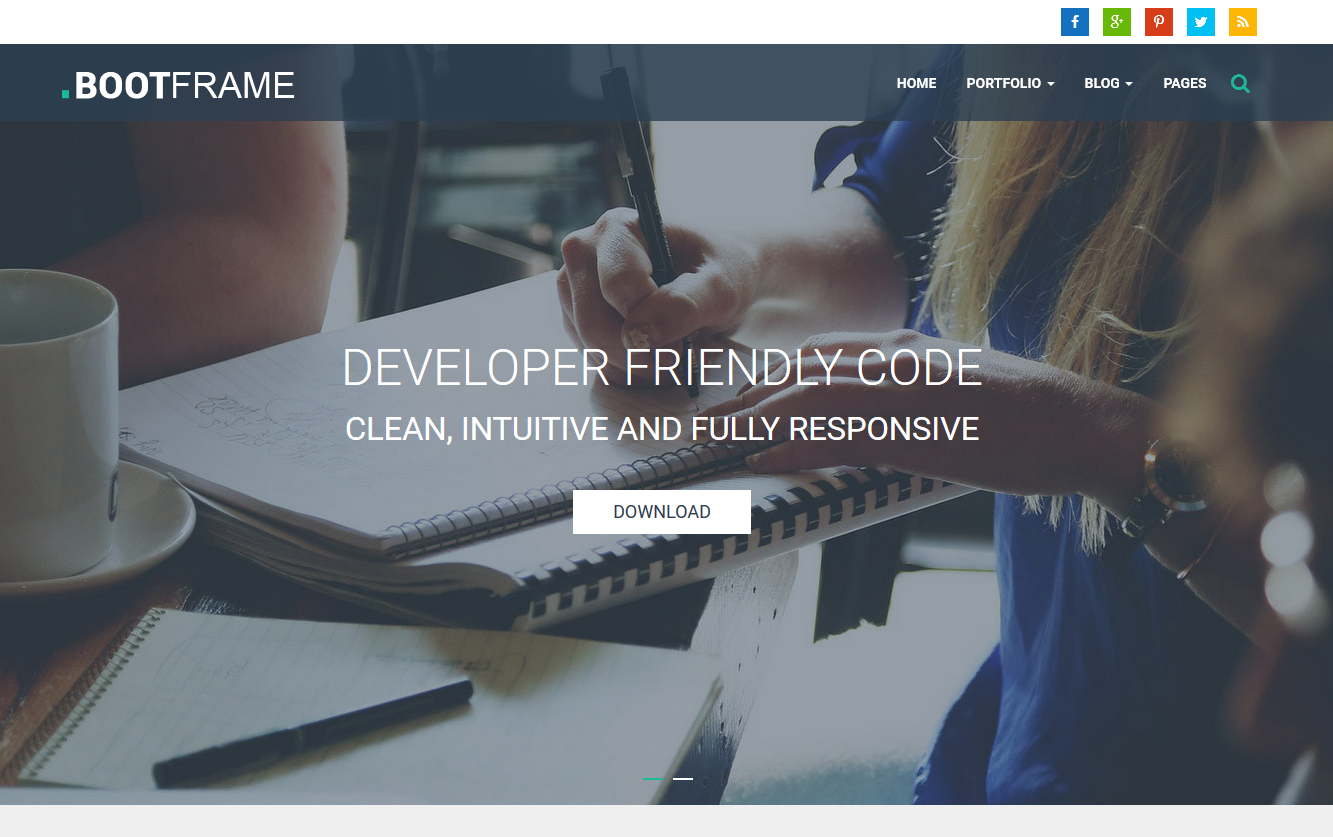 WordPress Theme Bootframe