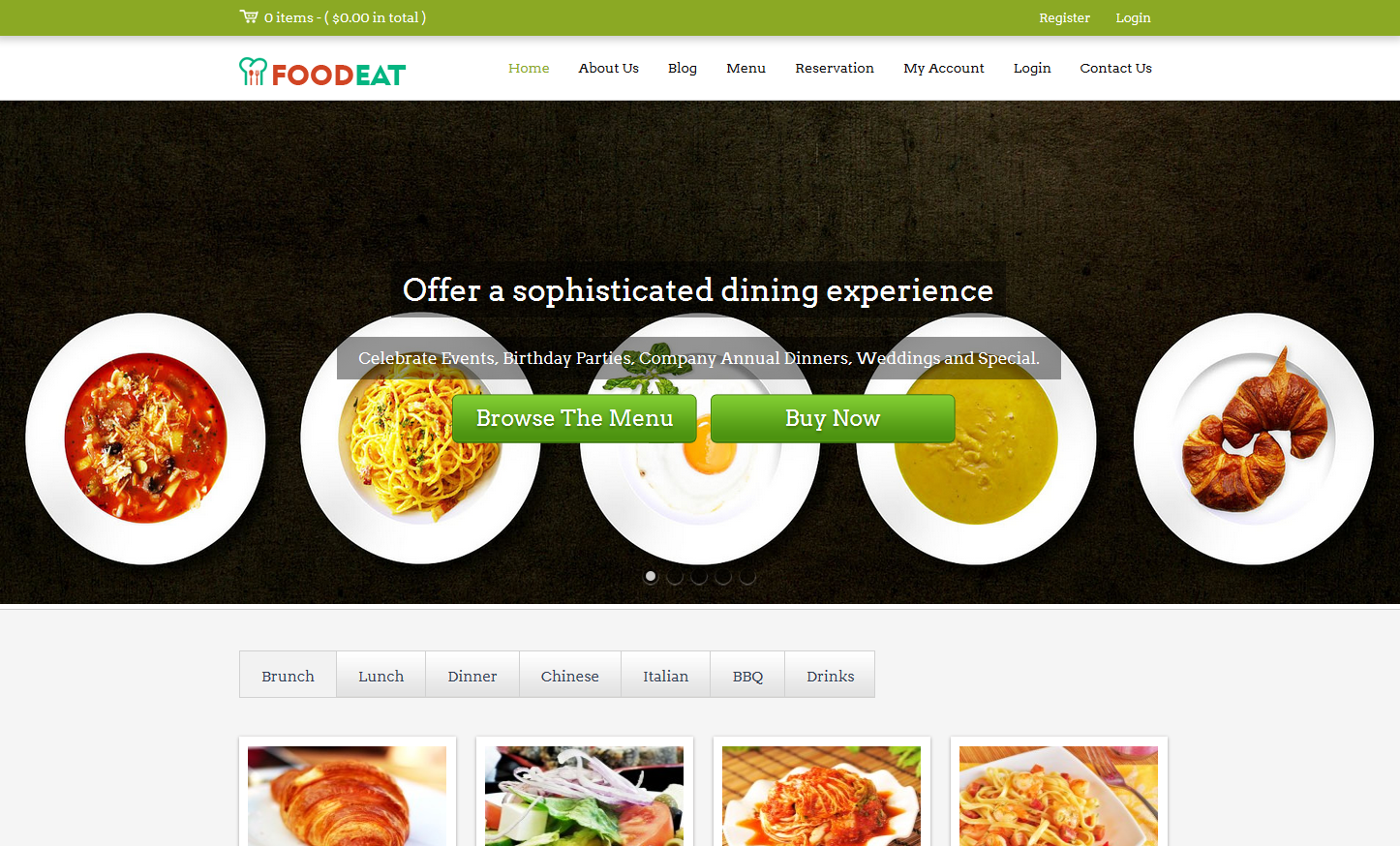 WordPress Theme FoodEat von InkThemes