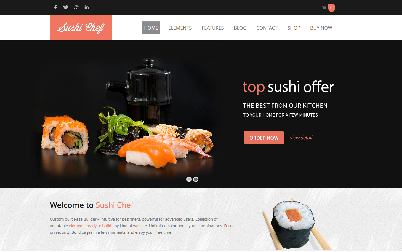 WordPress Theme Sushi von AitThemes