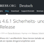 Erstes Wartungsupdate: WordPress 4.6.1 ist da!
