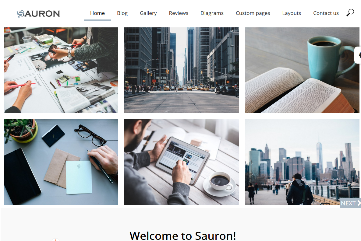 WordPress Theme Sauron
